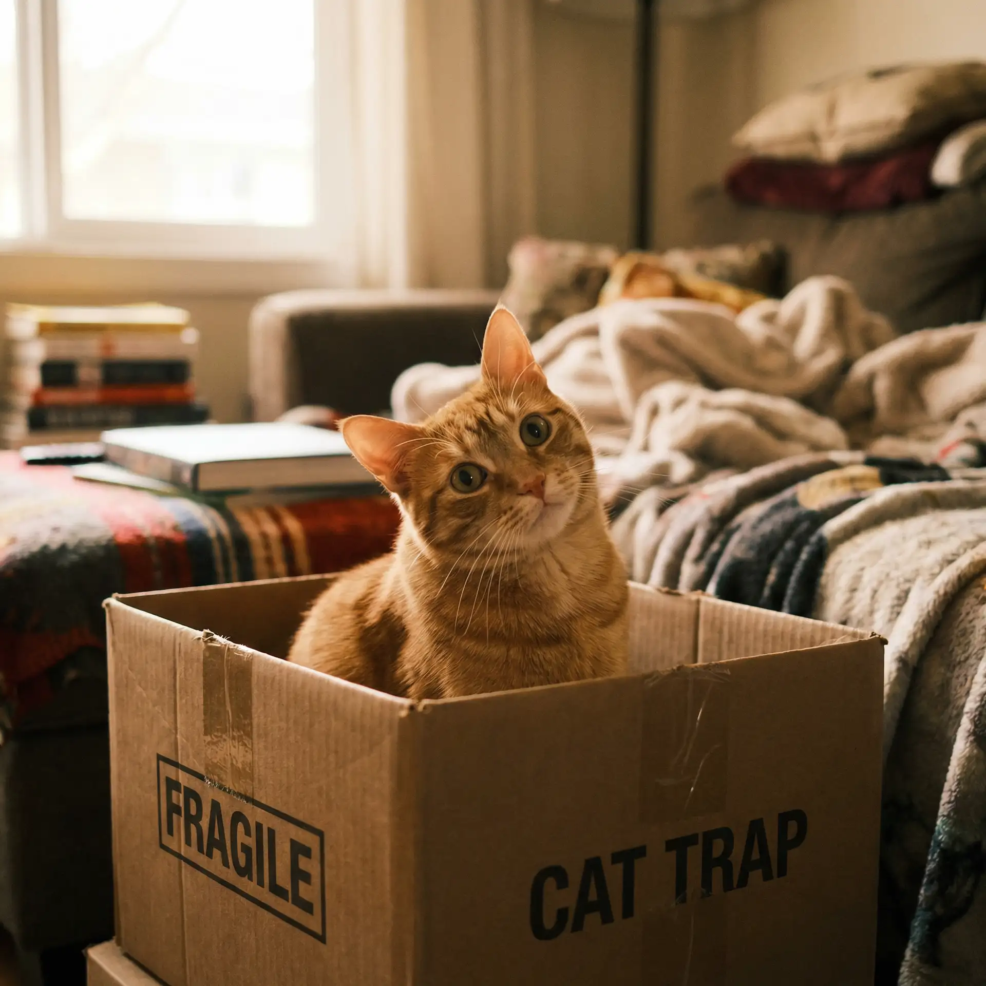 橘猫躲在纸箱里 - 免费JYZZJYZZ在线播放